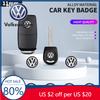 Pro VW Volkswagen Jetta MK5 Golf 11mm Kovová nálepka na dálkový ovladač auta Hliníková ozdoba Dekorativní samolepka Pro Volkswagen CC Lavida Cad