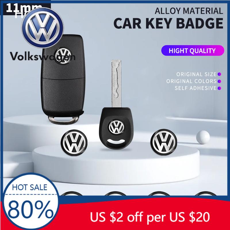 Pro VW Volkswagen Jetta MK5 Golf 11mm Kovová nálepka na dálkový ovladač auta Hliníková ozdoba Dekorativní samolepka Pro Volkswagen CC Lavida Cad