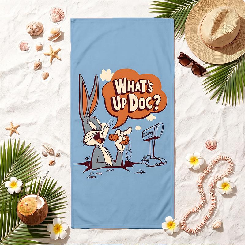 Bugs Bunny Soft Beach Towel Stylish Beach Pool Towel for Summer Seaside Vacation Travel
