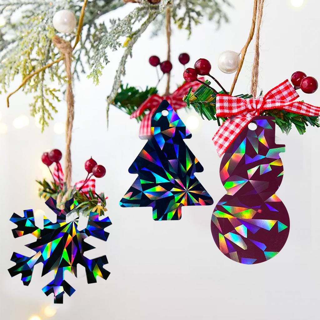 Silicone Holographic Pendant Mold Rainbow Light Effect Snowflake Keychain Pendant Resin Mold Christmas Charm Mold