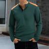 Men's Solid Color Long Sleeve T-Shirt Shirt Men's Casual Sports Top