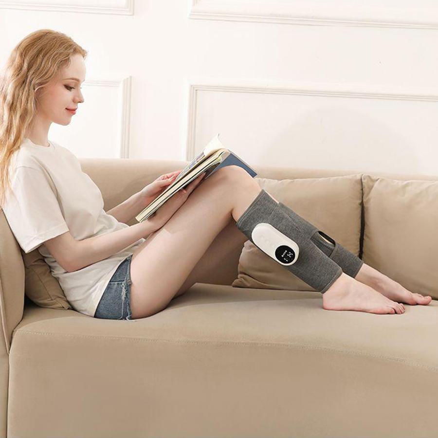 Wireless Smart Leg Massager TypeC Charging 360° Air Pressure Calf Hot Compress Massager 3 Mode Adjustable Relax Foot Calf Muscle