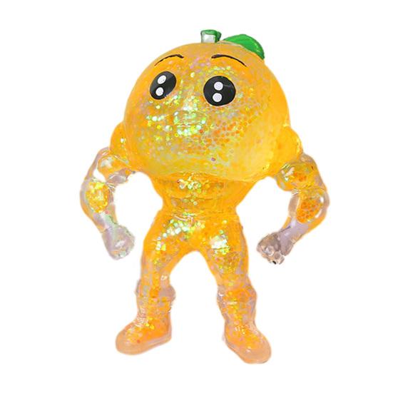 Cartoon Shape Squeeze Toy Soft Elastic Decompression Toy with TPR Soft Gel Sequin Filling Toy Cute Stress Relief Toy for Kids And