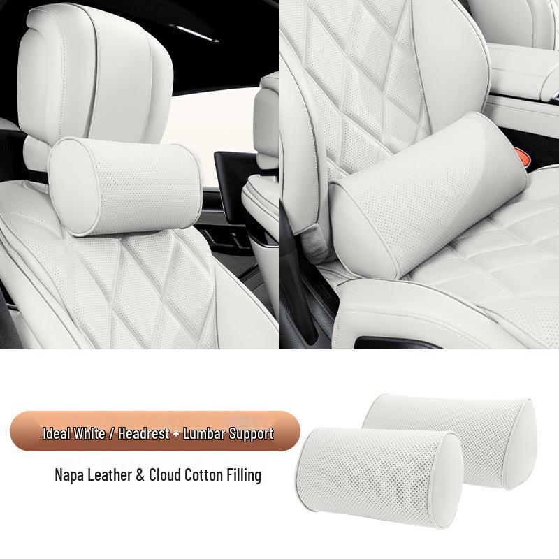 Maybach S-Class Bio-Cotton Car Seat Cushion Set with Headrest and Lumbar Support Pillow