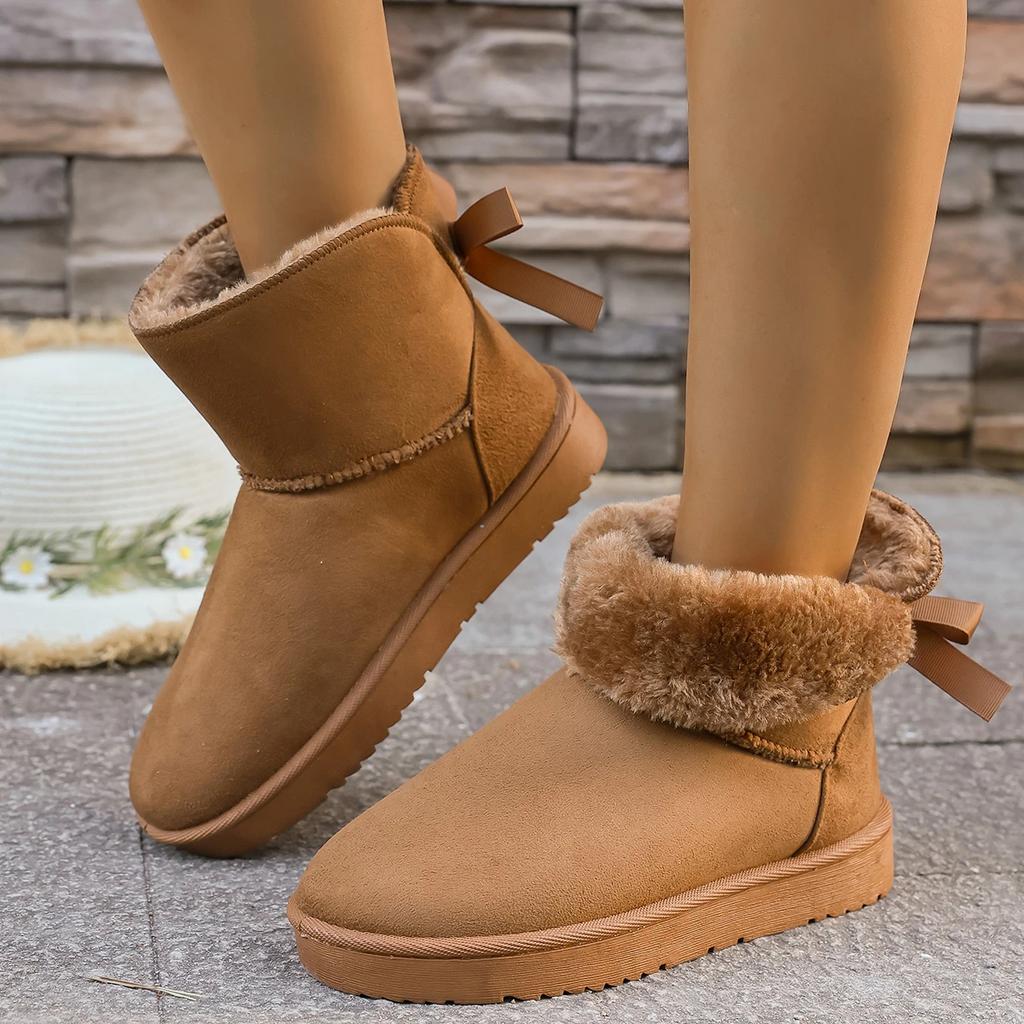 Winter New Fashionable Women's Warm Snow Boots Round Head Thickened Winter Warm Boots Women's Casual Snow Boots