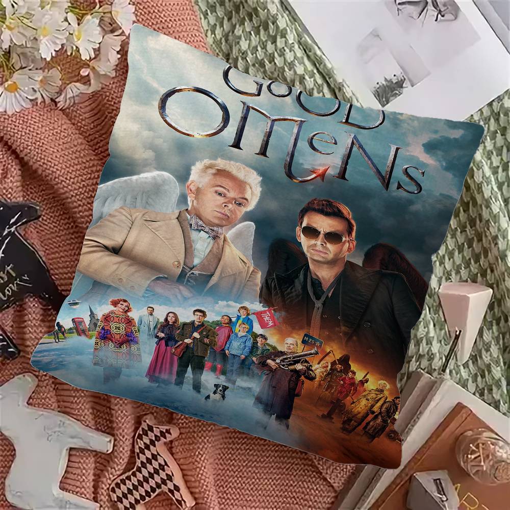 TV-Serie G-Good Omens Kissenbezug Sofakissenbezug Heimzimmer Dekoration Kindergeschenk