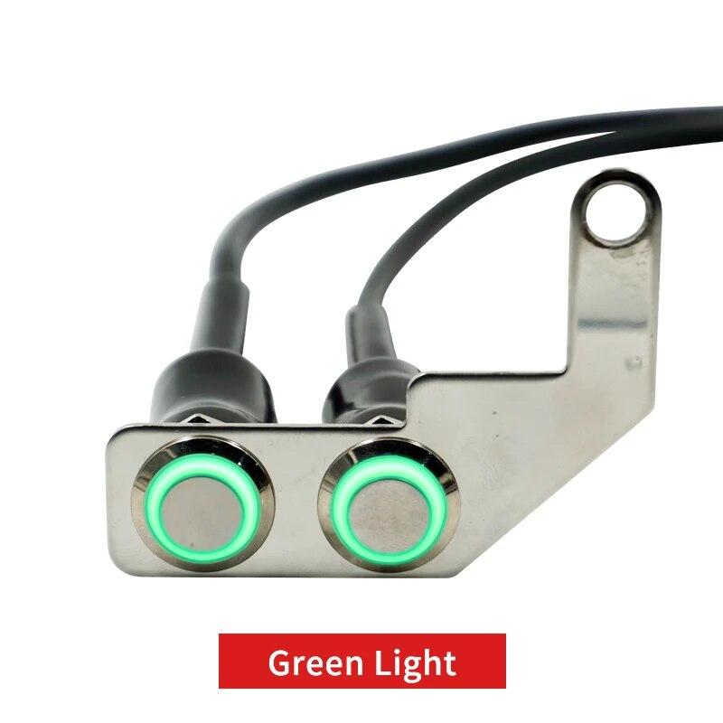 DC12V Stainless Steel Motorcycle Switch ON-OFF Handlebar Adjustable Mount Waterproof Switches Button LED Waterproof Headlight