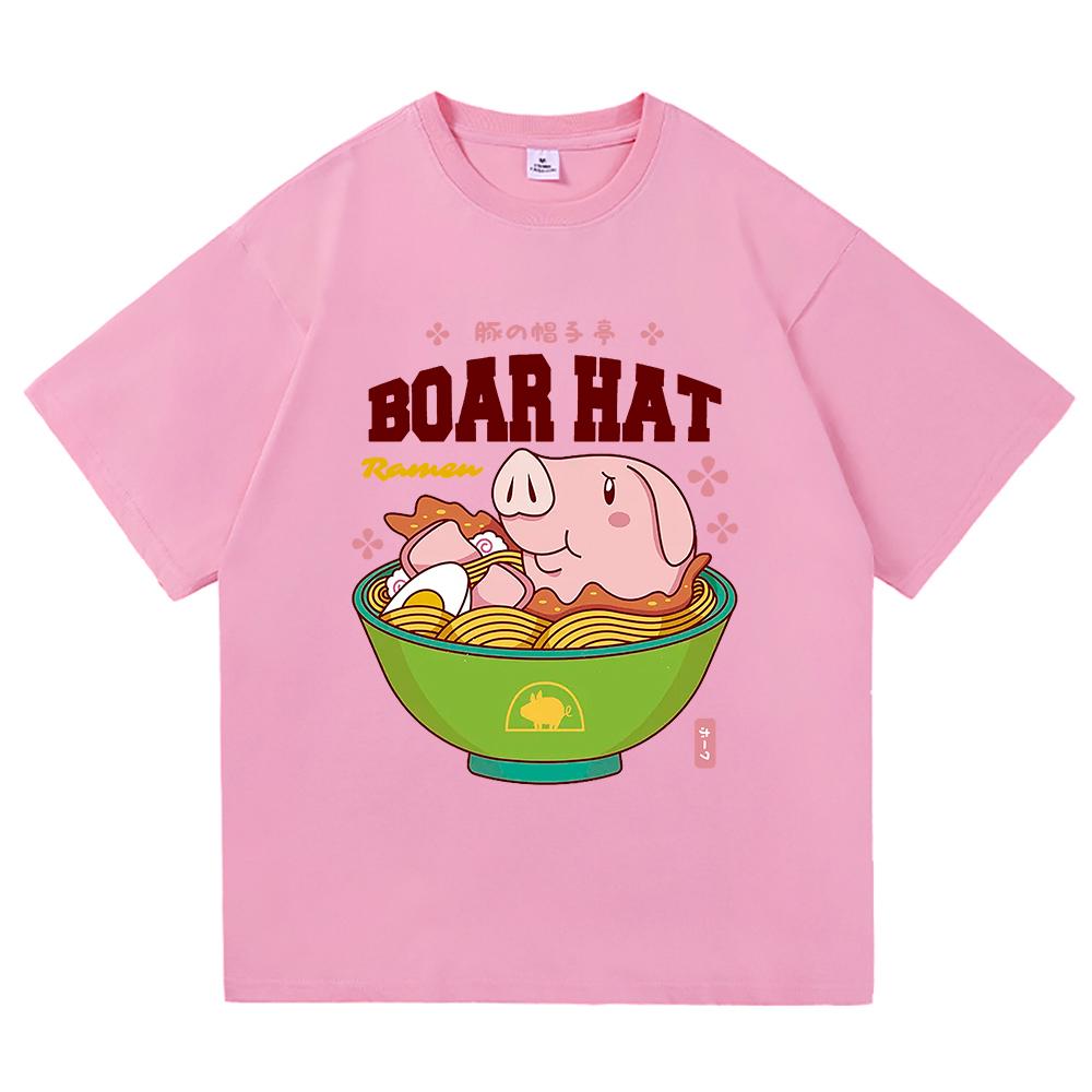 The Seven Deadly Sins T Shirt Men Anime Nanatsu No Taizai Sir Hawk Ramen Tshirt Unisex Funny Cute Pig Noodles Cotton Tees Shirts