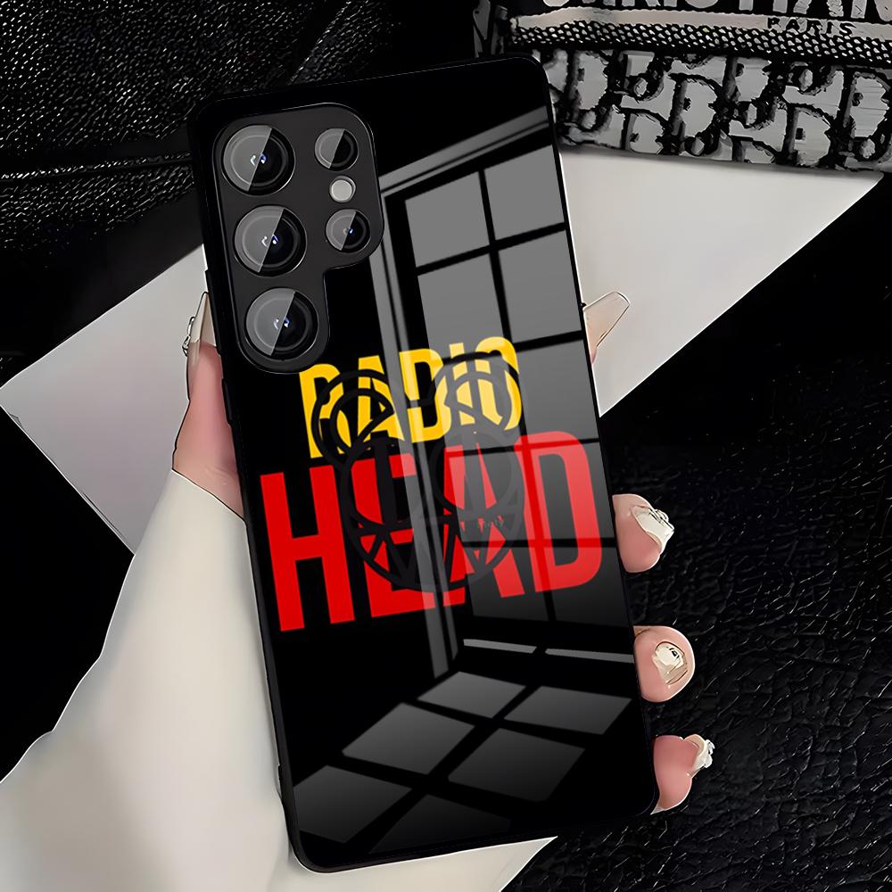 Rock Band Radiohead Music Phone Case For Samsung A25 A13 A33 5G A54 A36 A35 A56 A52 A14 Shockproof Glass Cover
