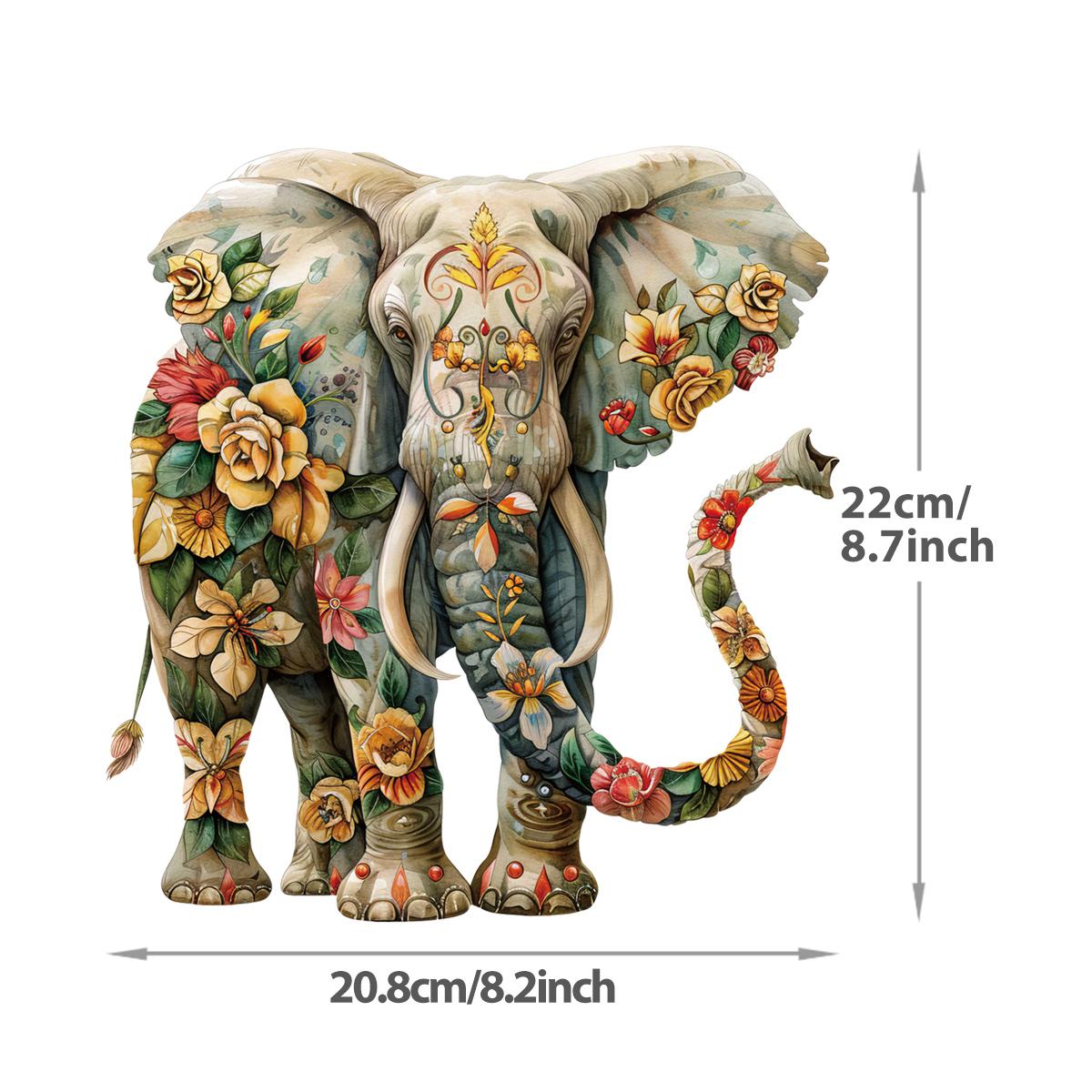 

Нашивки для праски Слон із квітами Parches Ropa Наклейки на одяг Футболки Толстовки Термопрес Наклейки з аплікаціями для тканини