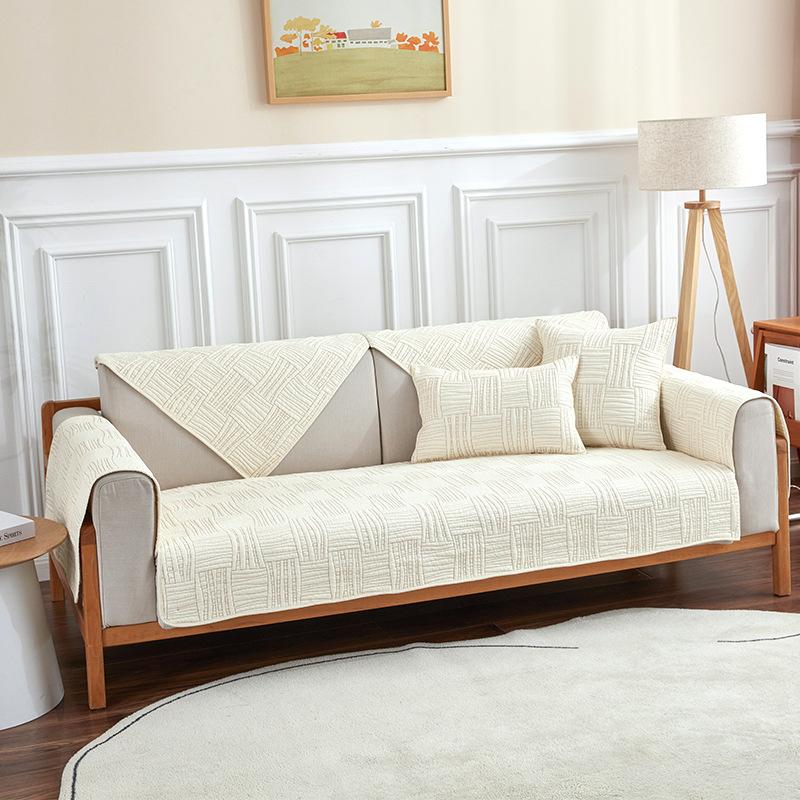 

Foreign Trade Four Seasons Universal Simple Pure Cotton Non-Slip High-End Sofa Cushion Light Luxury 70*70cm