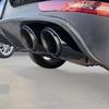 Fits 2014-2018 Porsche Macan Base 2.0 Black Triple-Layer Exhaust Muffler Tailpipe.