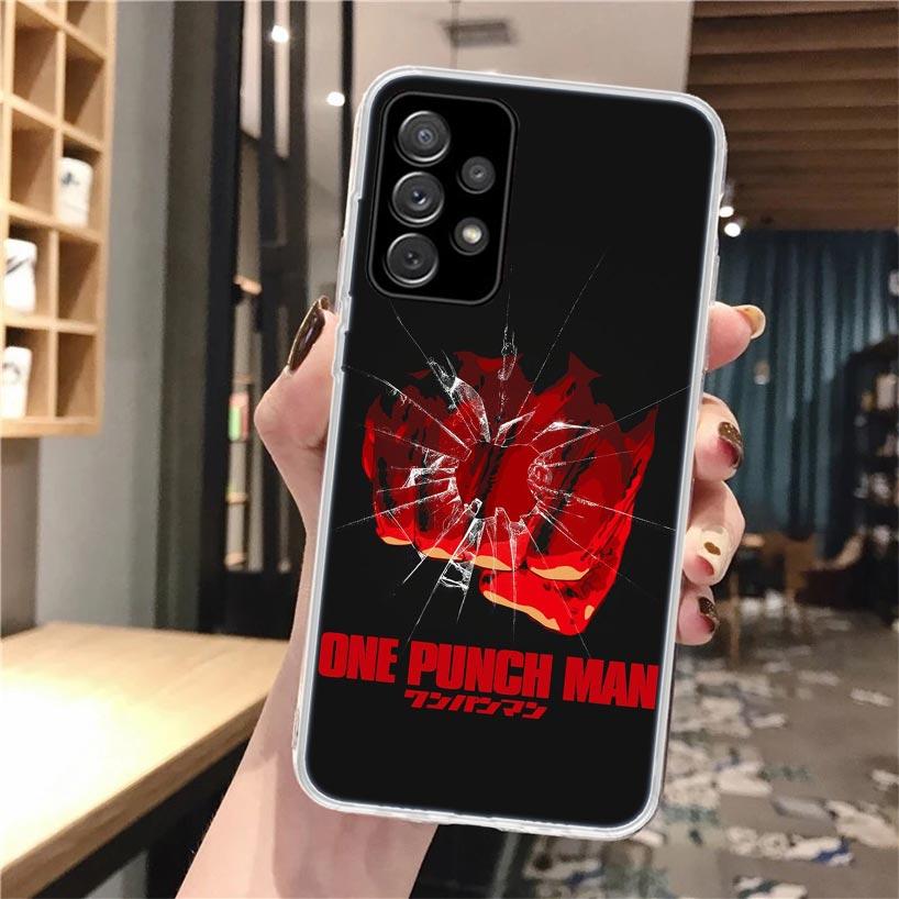 

One P-Punch-Man Saitama King Soft Phone Case For Samsung Galaxy A16 A26 A36 A56 A15 A14 A13 A55 A54 A53 A35 A34 A33 A25 A24 A23 Samsung A26