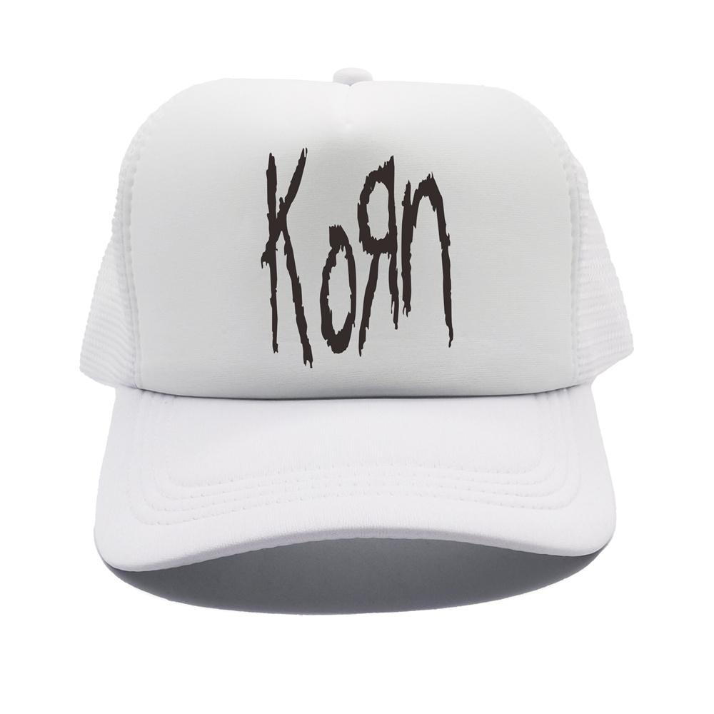 Korn Metal Rock band Trucker Cap Summer Unisex Funny Korn Hat Baseball Caps Cool Unisex Mesh Net Caps MZ