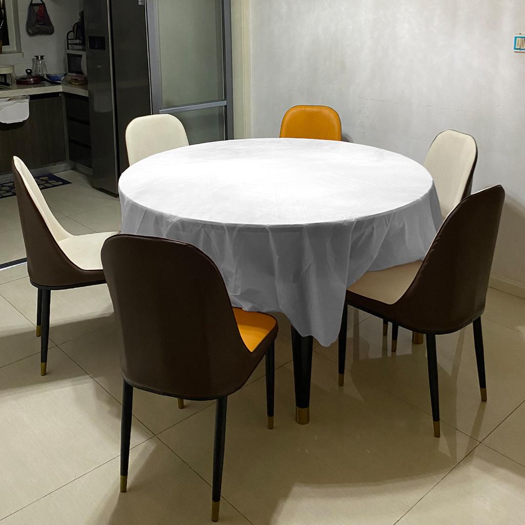 Classic Disposable Round Plastic Disposable Tablecloth With Waterproof Finish For Party Events And Hotel Use