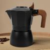 Kaffeebereiter für den Herd Vintage Aluminiumlegierung 2 Tassen Kaffeekanne für den Herd mit Doppelventilen für Mokka
