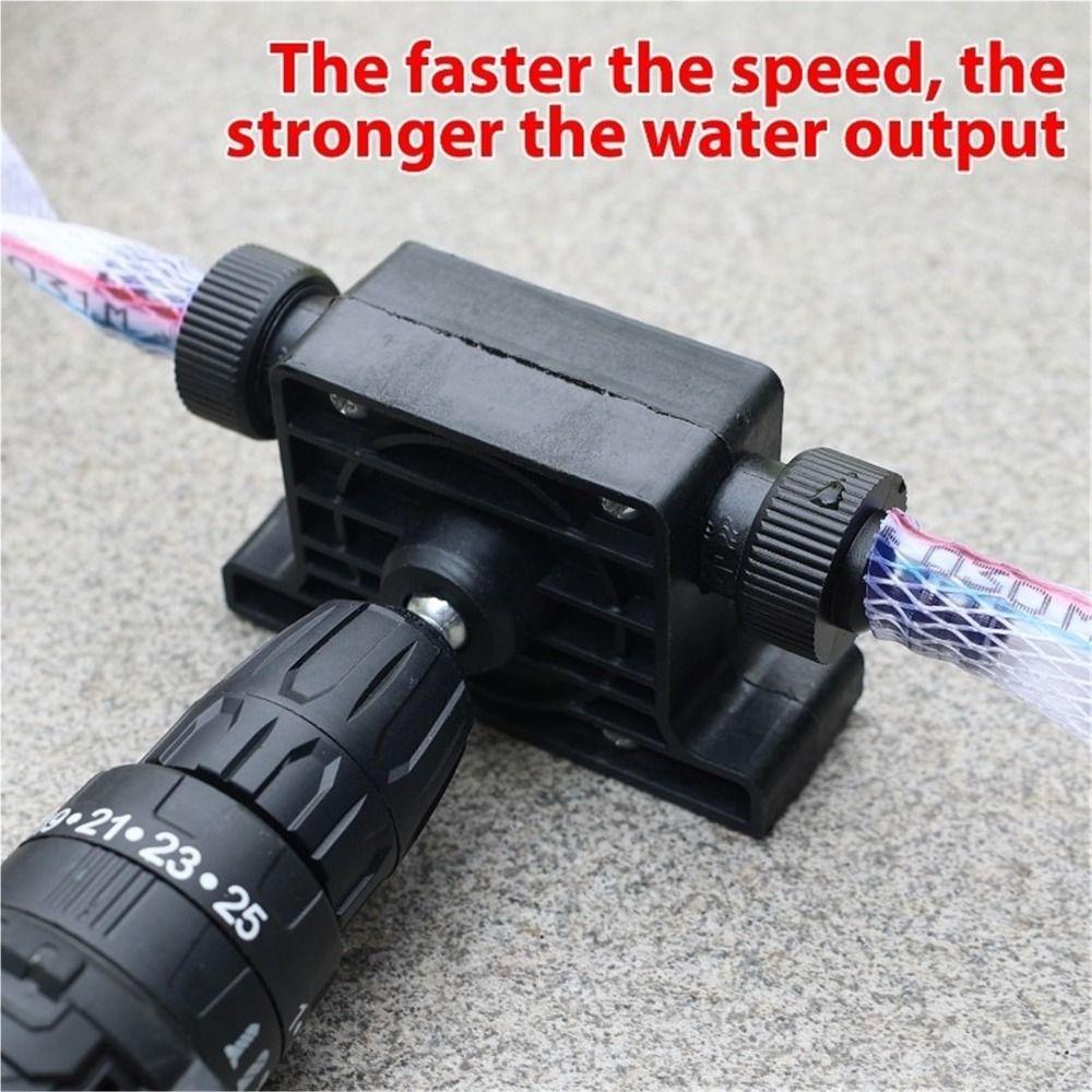 Mini Handheld Drill Pump Compact Portable Electric Water Transfer Tool 8mm Shank Hose Clamps Self Priming Transfer Pump