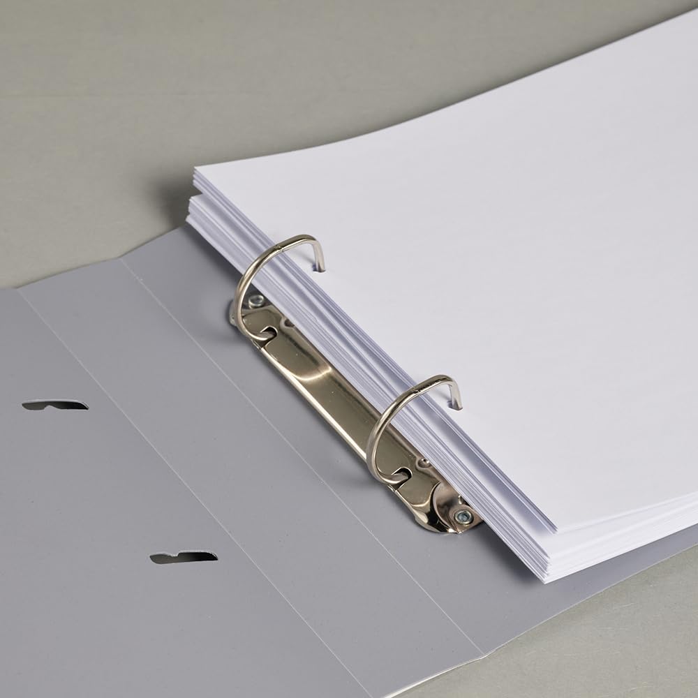 Kinstar Ring Binder A4S Vertical File Arch Type 200 Sheet Capacity A4 Binder PP Blue 2-Hole 4-Book D-Ring