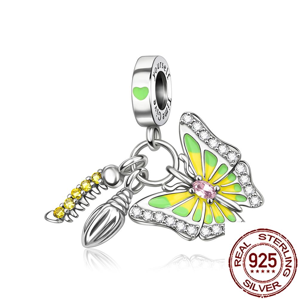 New Charms Copper Seahorse Fish Dog Cat Charm Beads Fit Snake Chain Bracelet Necklace Women Diy Jewelry