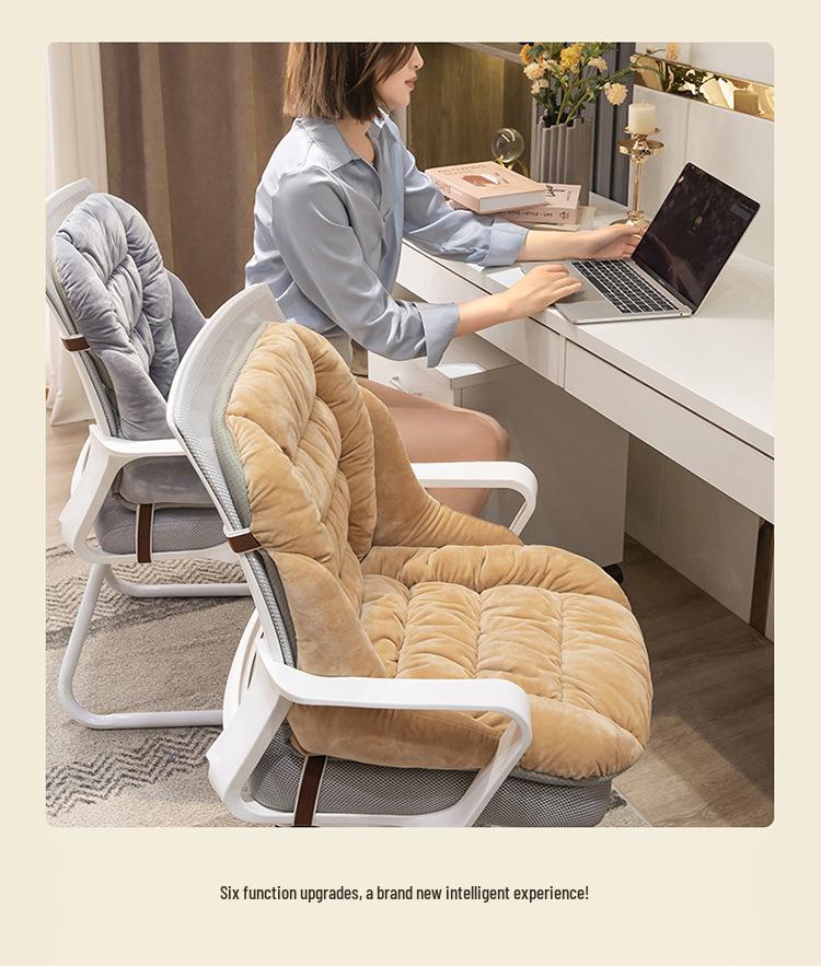 Θερμαινόμενο Μαξιλάρι Καρέκλας Γραφείου με Αποσπώμενη, Πλενόμενη Πλάτη - Ιδανικό για Χειμερινή Άνεση