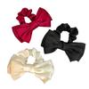 High-end Satin French Bow Elastic Scrunchie, Women's Hair Tie for Everyday Use, Elegant Hair Accessory