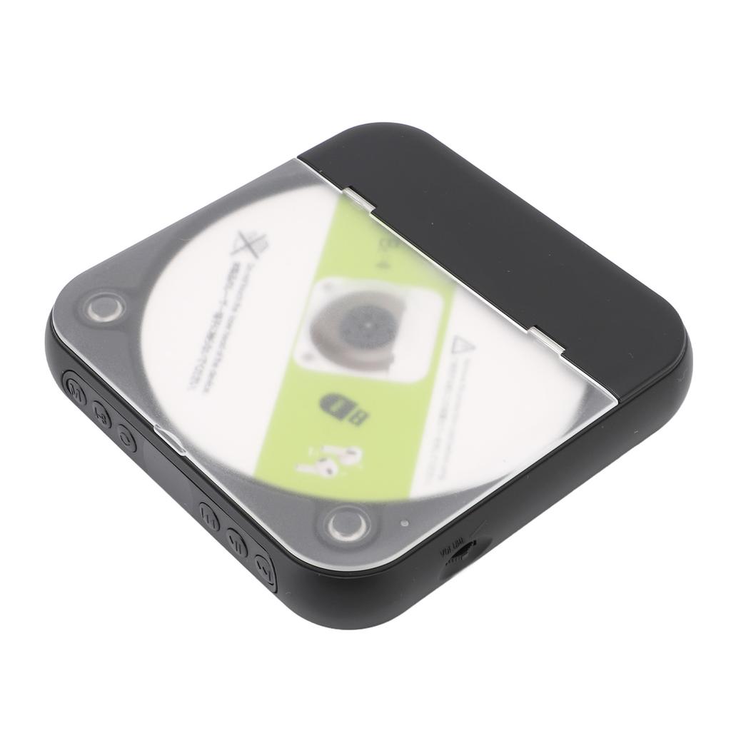 Portable CD Player BT Retro Style Double Speakers Music Player Support CD USB AUX Input for Home Exe