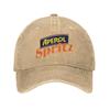 Aperol Spritz Tvättad Basebollkeps y2k Rolig Sol Truckerkeps Sommar Unisex Vuxen Löpning Hippie Snapback Keps