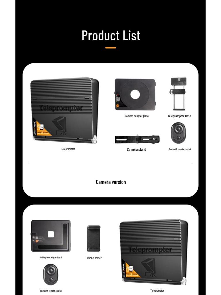 Second Generation TC7 Mobile Phone & Tablet Teleprompter - Portable, Large Screen-Compatible
