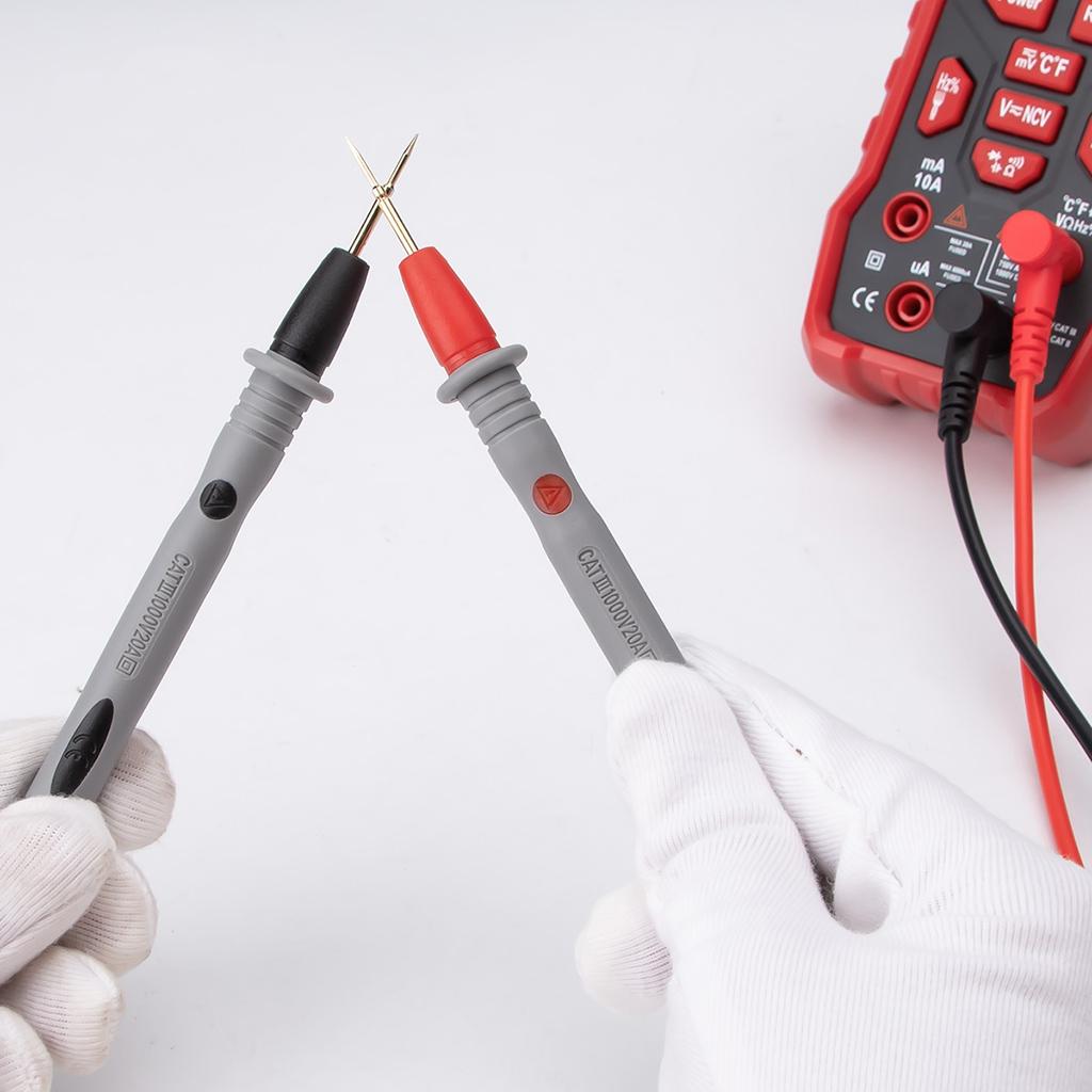 Upgraded Multimeter Test Lead Electrical Multitester Leads Automotive Multimeter Probe Electronic Test Lead Silicone
