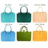 Women Bag Felt Cloth Hand Bag Large Capacity Female Totes Ladies Solid Color Travel Shopping Bags Purses