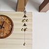 Double Metal Bell Pendant Wind Chime, Brass Color Bell Hanging Decoration, Suitable For Home Patio Wall Hanging, Gift For Friend