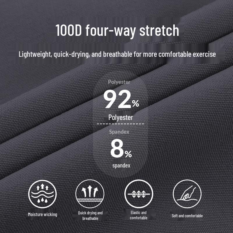 Men's Lightweight Quick-Dry Color-Block Running Shorts - Moisture-Wicking, Breathable, Loose Fit for Summer