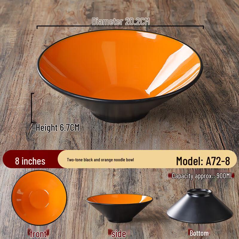 Commercial Nordic Melamine Noodle Bowl
