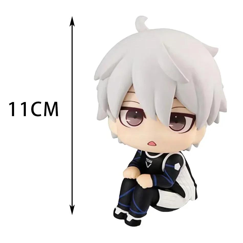 4 Style Isagi Yoichi Doll Blue Lock Action Figures Q Version Chigiri Hyoma Bachira Meguru Nagi Seishiro Figure PVC Ornament Toys