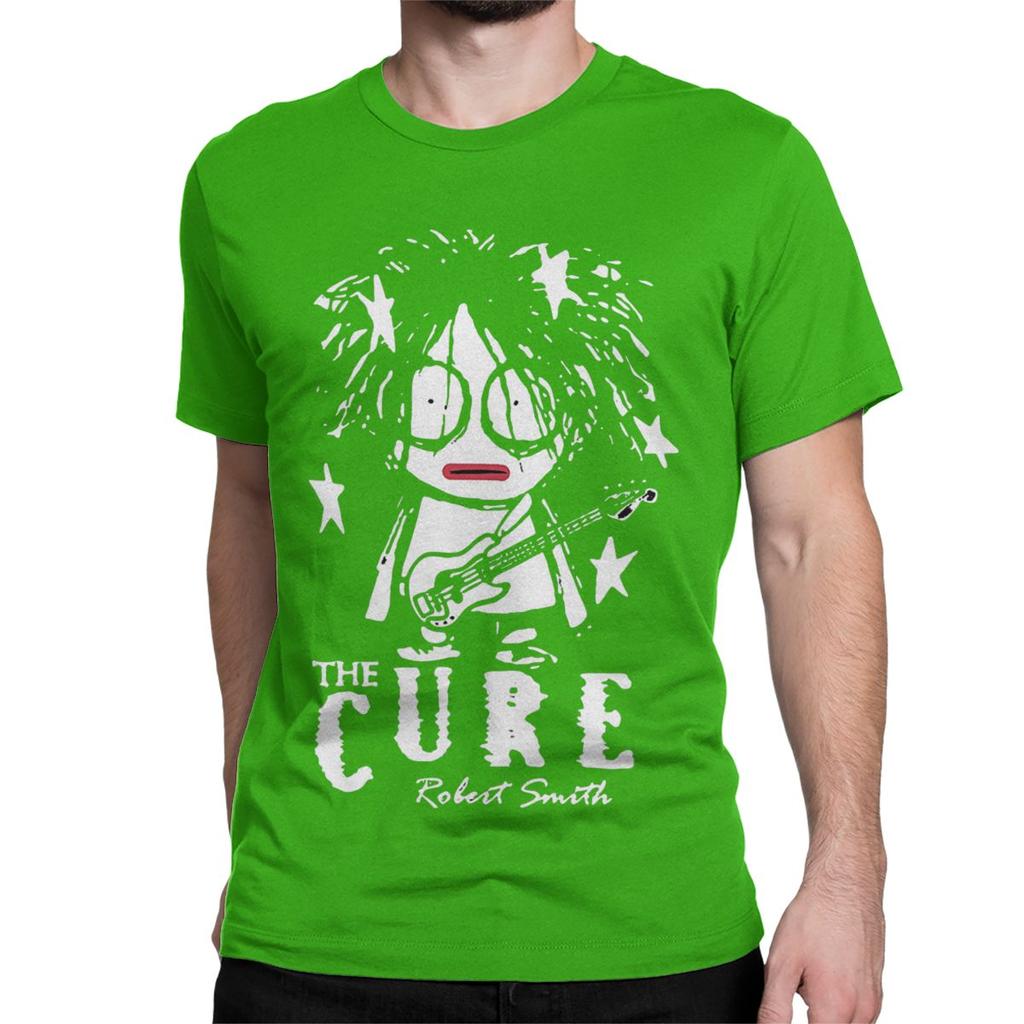 Cute Robert Smith T-Shirt for Unisex Women Crazy Cotton Tees Crewneck Short Sleeve T Shirts Printed Clothes