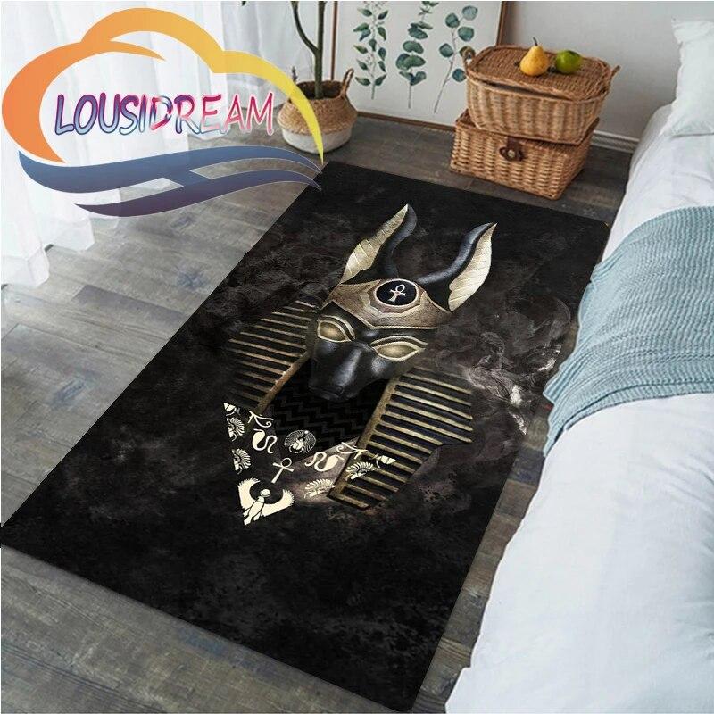 Horus Zeul egiptean antic Ochiul Egiptului Faraonul Anubis fata. Sufragerie moale Covor Acasă Covoraș copii