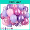 50pcs Set Balloon Weddings For Birthdays Macaron Pink Purple Metal And Confetti Balloons Used For Indoor And Outdoor Party De