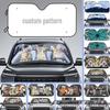 Aluminum Film Windshield Sunshade with Digital Print