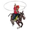 Clockwork Vintage Figure Toy Cowboy Theme Wind Up Ornament Toy Personalized Decoration for Kids