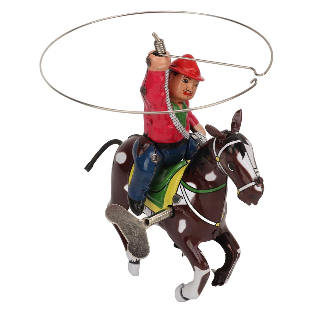 Clockwork Vintage Figure Toy Cowboy Theme Wind Up Ornament Toy Personalized Decoration for Kids