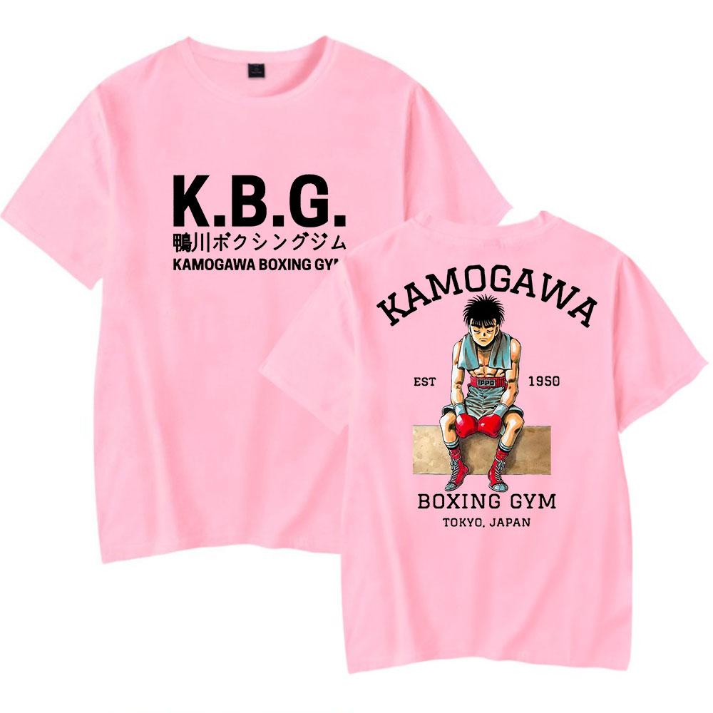Hajime No Ippo Tshirts Kamogawa Boxing Gym KBG Merch Women Unisex Fashion Casual Short Sleeve Tee