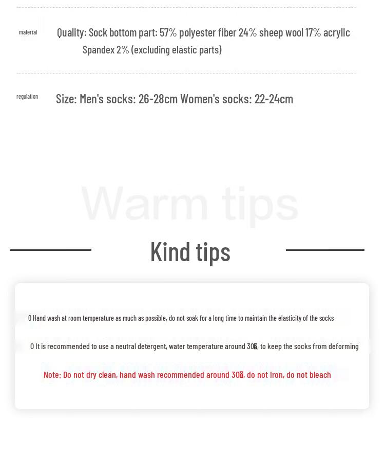 Women's Mercerized Wool Blend Thickened Antibacterial Warm Mid-Calf Socks (3-Pack)