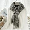 Plaid Scarf Autumn and Winter Women's High End Korean Style Winter Warm Scarf Thickened Imitation Cashmere Shawl