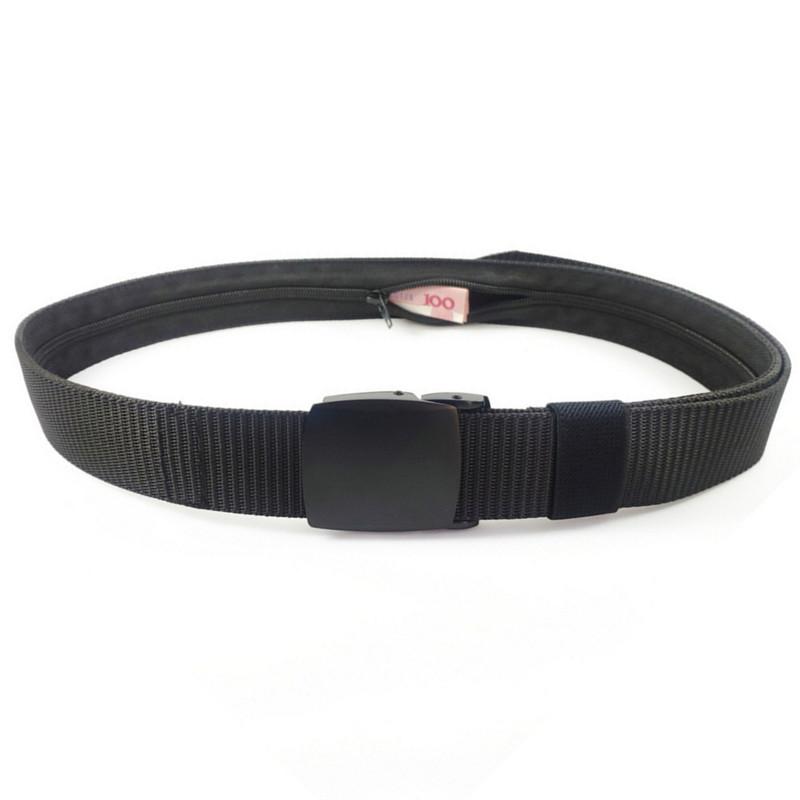 Ukryty Pas Biodrowy Przeciwkradzieżowy na Podróże Pasek DIY Pasek na Talii Saszetki na Pasek Portfel Pas do Ukrywania Pieniędzy Torba Długość 120cm