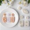 Cartoon Bohemian Flower Polymer Clay Earring Molds Lightweight Plastic Craft Tools For Kids Creative Projects