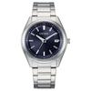 Seria Eco-Drive Impermeabil 50 Metri Ceas cu Cuarț Solar Curea din Oțel 38mm Ceas pentru Bărbați Cadran Albastru AS1080-65L