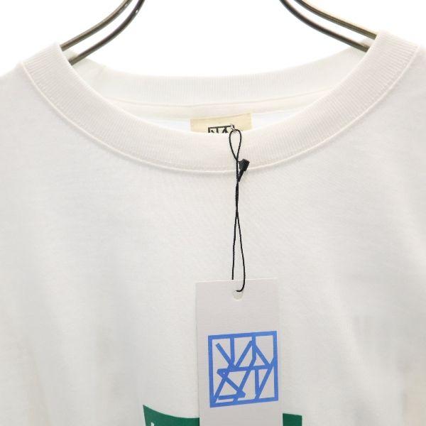 Unused VAST222 19ss Made In Japan Print Long Sleeve Sweat Trainer 3 White Men's Used