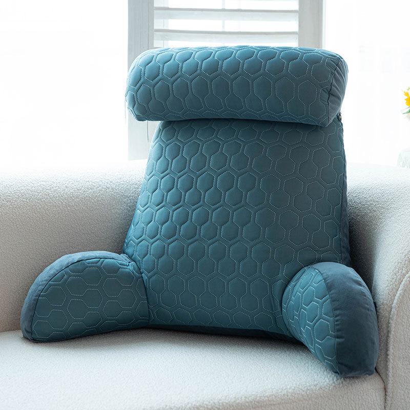 Ice Silk Latex Headboard Cushion: Soft Backrest Pillow for Sofa and Bed with Cool Comfort