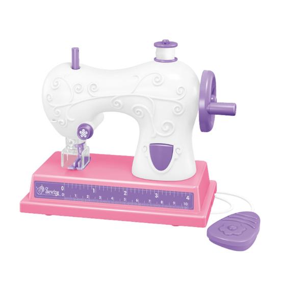 Nähmaschinenspielzeug für Kinder mit vorgefädelter Box, Nähset für Kinder für Spielhaus, simuliertes realistisches Nähgeräusch, Nähmaschinenspielzeug