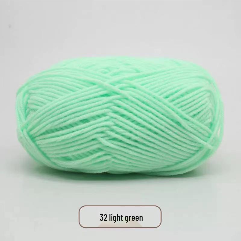 Milk Cotton Yarn Pack for DIY: Medium-Thick Scarf, Crochet Slippers, Handmade Knitting Bags